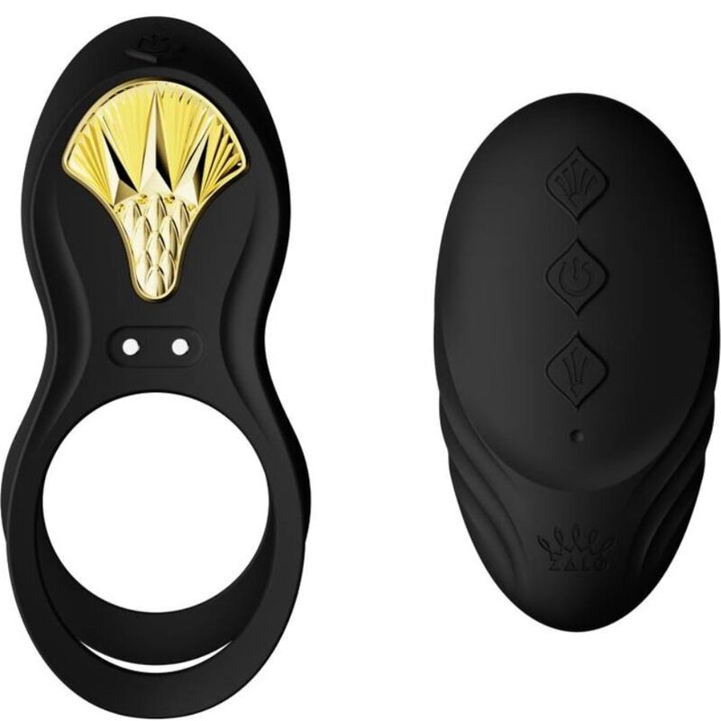 ZALO BAGUE VIBRANTE COUPLES BAYEK NOIR - Aura Intime