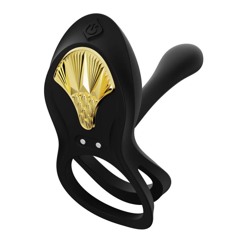 ZALO - Bayek Black Couple Vibrating Ring