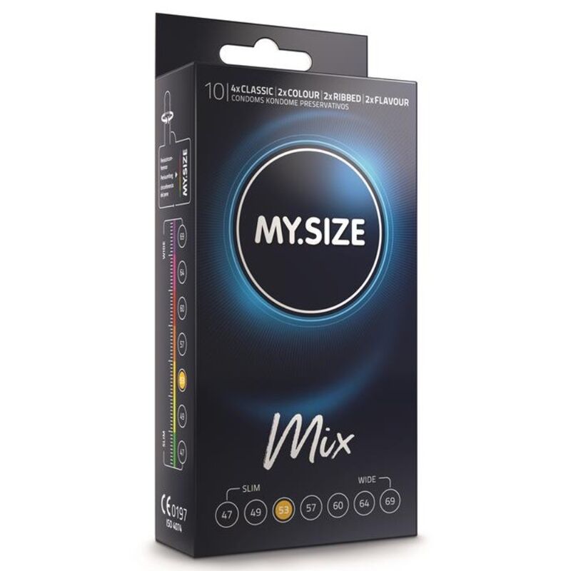 MY SIZE MIX Mix Préservatifs 53 Mm 10 Unités - Aura Intime