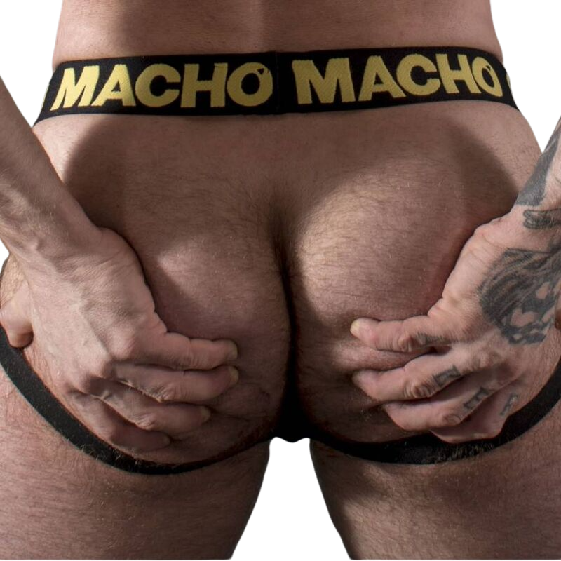 MACHO UNDERWEAR Mx25Ac Jock Cuir Jaune L — vue détaillée