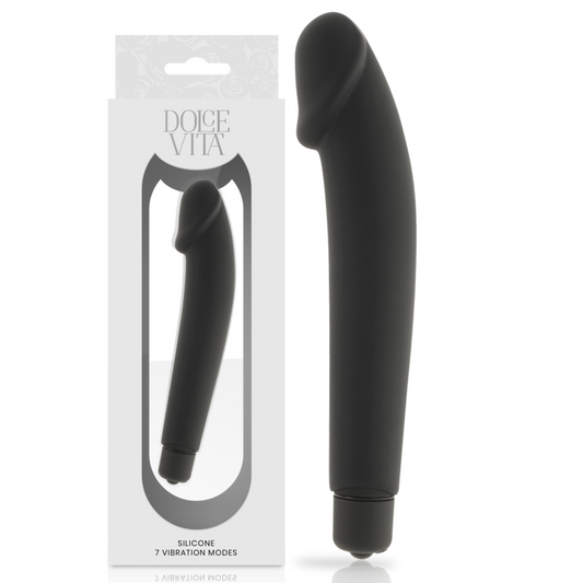 DOLCE VITA Realistic Black Silicone - Aura Intime