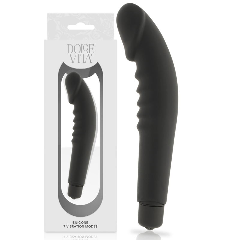 DOLCE VITA Realistic Plaisure Silicone Noir - Aura Intime