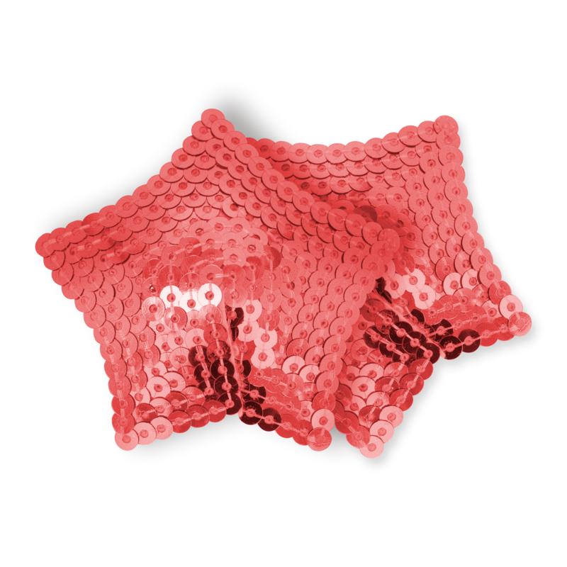 OHMAMA FETISH Cache-Teton Etoile Pailletee Rouge - Aura Intime