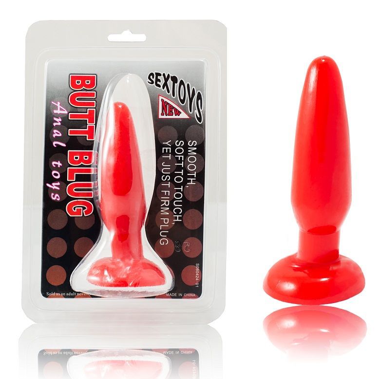 BAILE ANAL Petit Plug Anal Rouge 15 Cm - Aura Intime