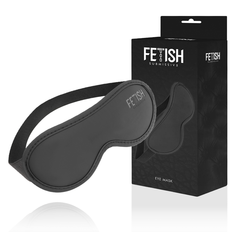 FETISH SUBMISSIVE BONDAGE Masque Cuir Végan Ii Doublure Noprène — vue détaillée