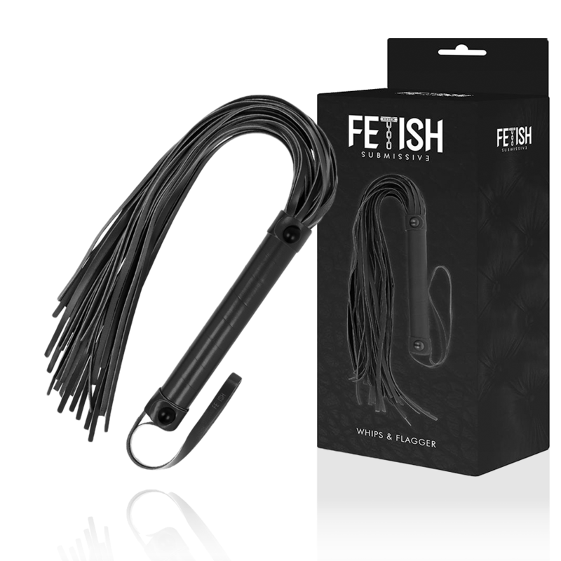 FETISH SUBMISSIVE BONDAGE Fouet Cuir Végétalien — vue détaillée