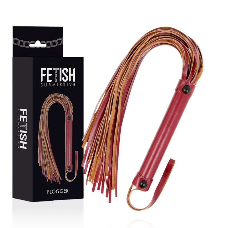 FETISH SUBMISSIVE DARK ROOM Fouet Cuir Végétalien — vue détaillée