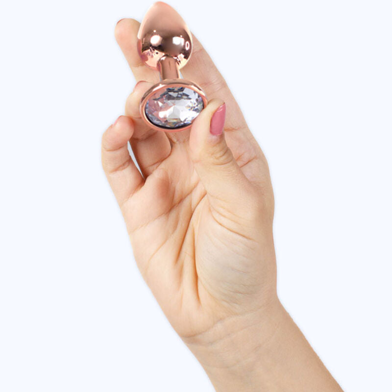 SECRETPLAY TOYS Plug Anal Métal Or Rose Petite Taille 7 Cm — vue alternative