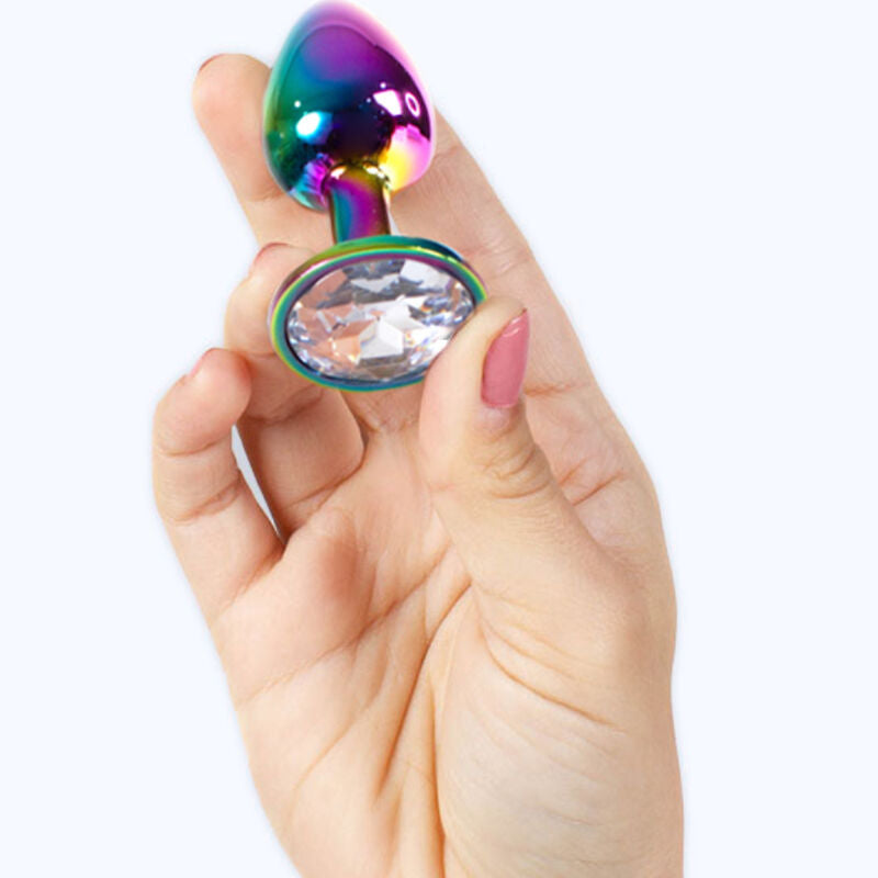 SECRETPLAY TOYS Plug Anal Métal Arc--Ciel Petite Taille 7 Cm — vue alternative