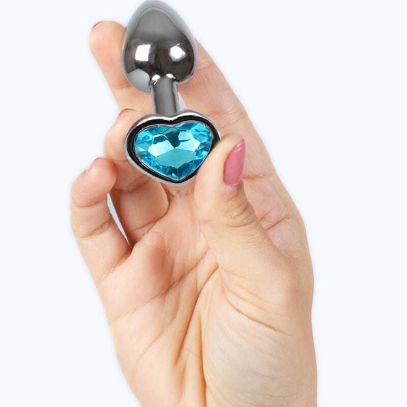 SECRETPLAY TOYS Plug Anal Métal Coeur Bleu Petite Taille 7 Cm — vue alternative