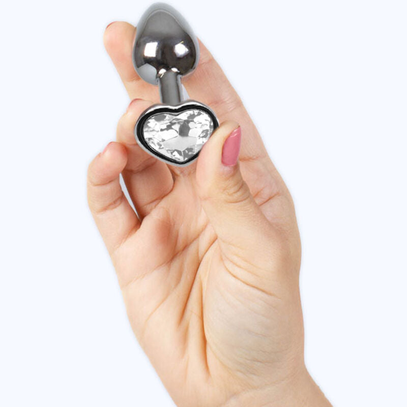 SECRETPLAY TOYS Plug Anal Métal Coeur Cristal Clair Petite Taille 7 Cm — vue alternative