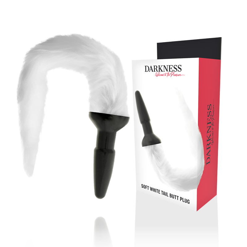 DARKNESS ANAL Plug Anal Silicone Queue Blanche - Aura Intime