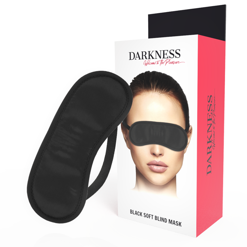 DARKNESS BONDAGE Masque Noir Droit - Aura Intime
