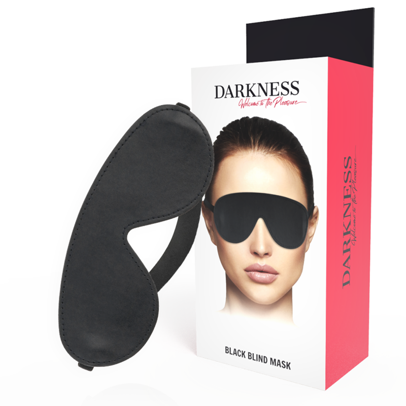 DARKNESS BONDAGE Masque Noir Haute Qualité - Aura Intime