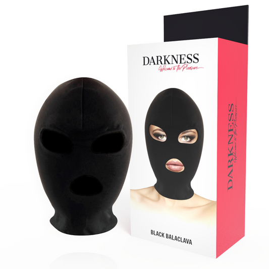DARKNESS BONDAGE Masque Soumission Bdsm Bouche Yeux Noir - Aura Intime