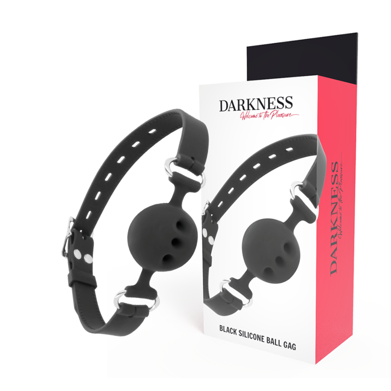 DARKNESS BONDAGE Bton Silicone Respirant Noir - Aura Intime