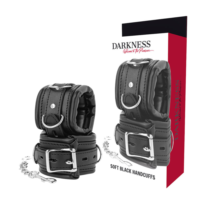 DARKNESS BONDAGE Menottes Bdsm Rembourrées - Aura Intime