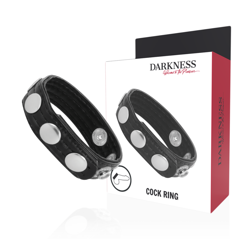 DARKNESS SENSATIONS ANNEAU DÉRECTION CUIR - Aura Intime