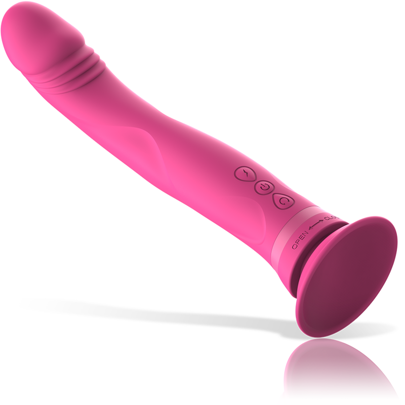 INTENSE HIGH TECH Gode Vibrateur Silicone Rose Michelangelo — accessoires inclus