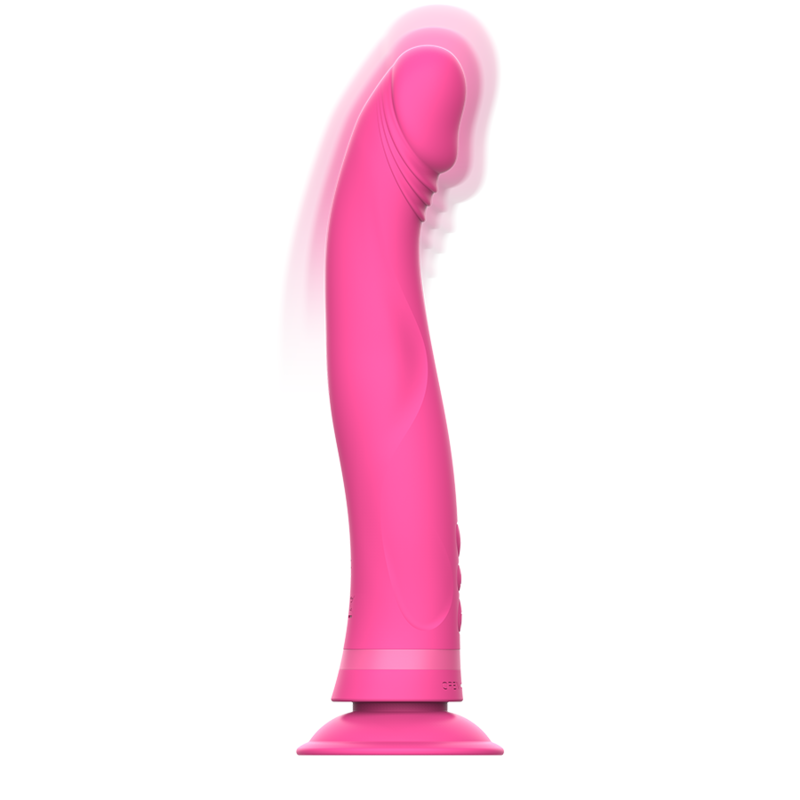 INTENSE HIGH TECH Gode Vibrateur Silicone Rose Michelangelo — vue détaillée