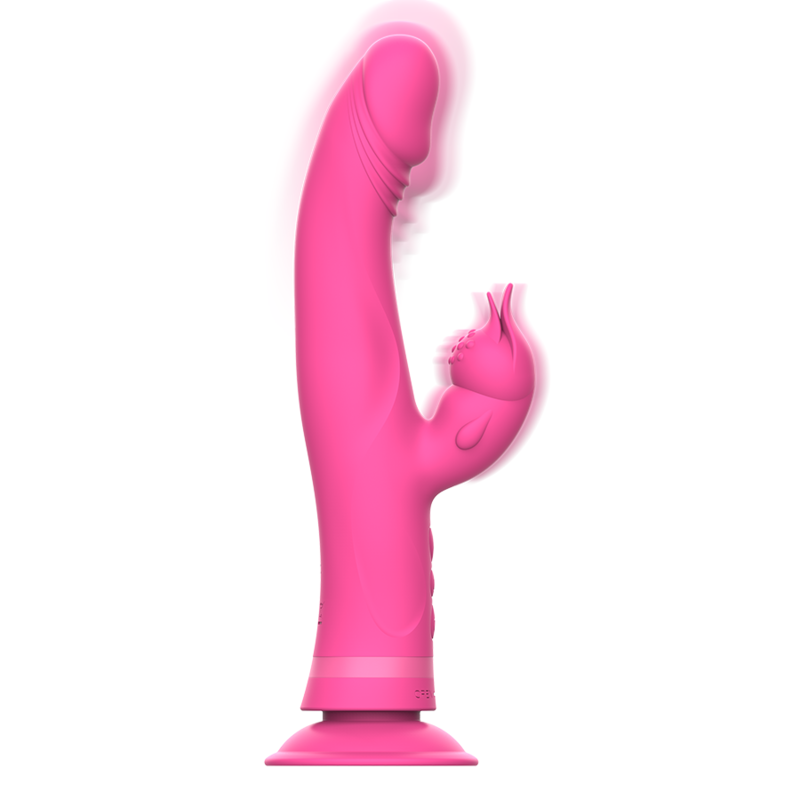INTENSE HIGH TECH Vibrateur Julio Rabbit Silicone Rose — vue détaillée