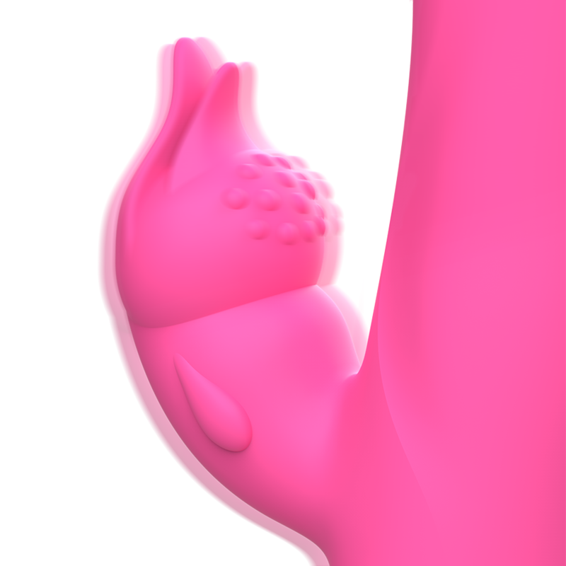 INTENSE HIGH TECH Vibrateur Julio Rabbit Silicone Rose — vue arrière