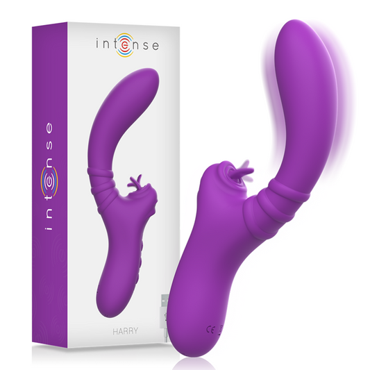 INTENSE HIGH TECH Vibrateur Flexible Harry Langue Violet - Aura Intime