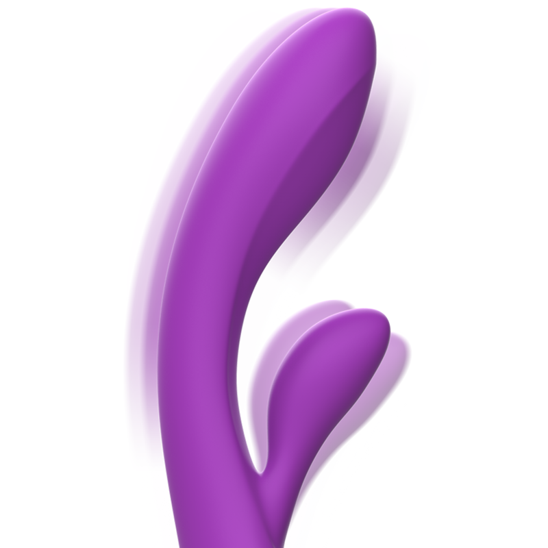 INTENSE HIGH TECH Luigi Rabbit Vibrateur Liquide Silicone Violet — accessoires inclus