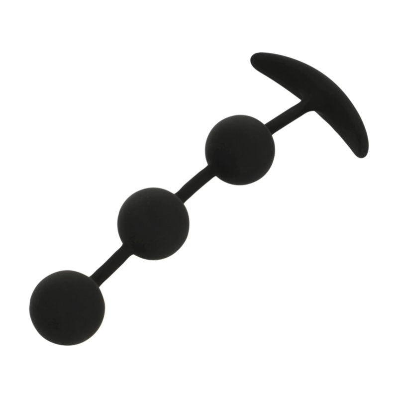 BLACK&SILVER Chapelet Anal Harry 3 Sphères Silicone 14 Cm — vue détaillée