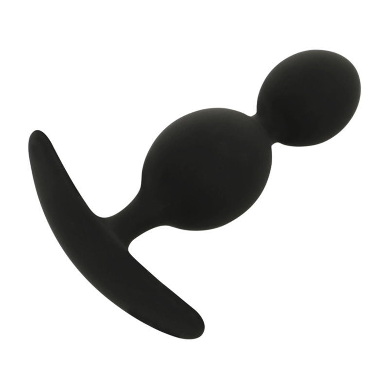 BLACK&SILVER Plug Orson Silicone 2 Ondes Anal 9 Cm — vue détaillée