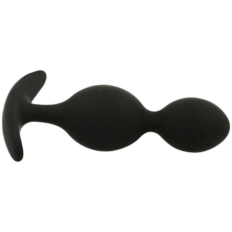 BLACK&SILVER Plug Orson Silicone 2 Ondes Anal 9 Cm — vue alternative