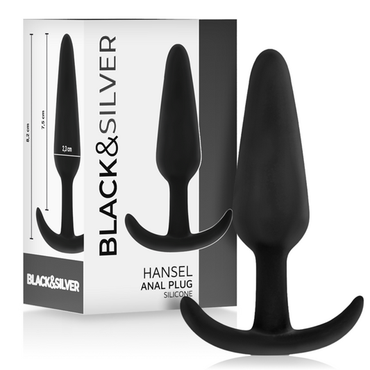 BLACK&SILVER Bouchon Anal Silicone Hansel Petite Poignée - Aura Intime