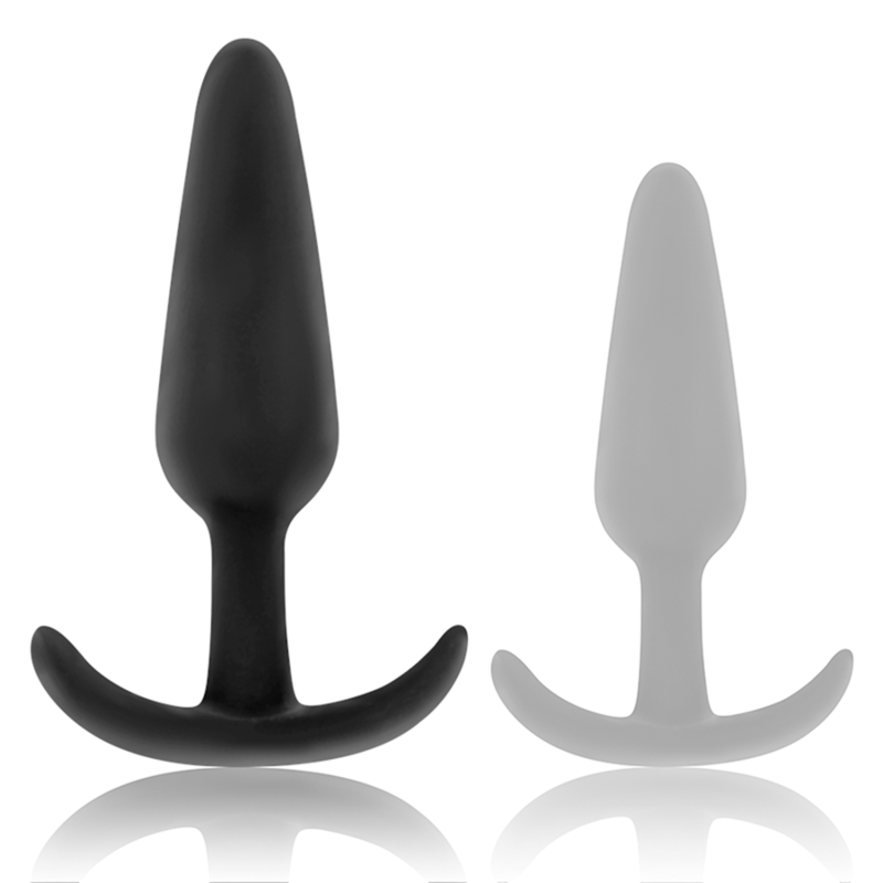 BLACK&SILVER Plug Anal Silicone Kael Poignée Moyenne — vue alternative