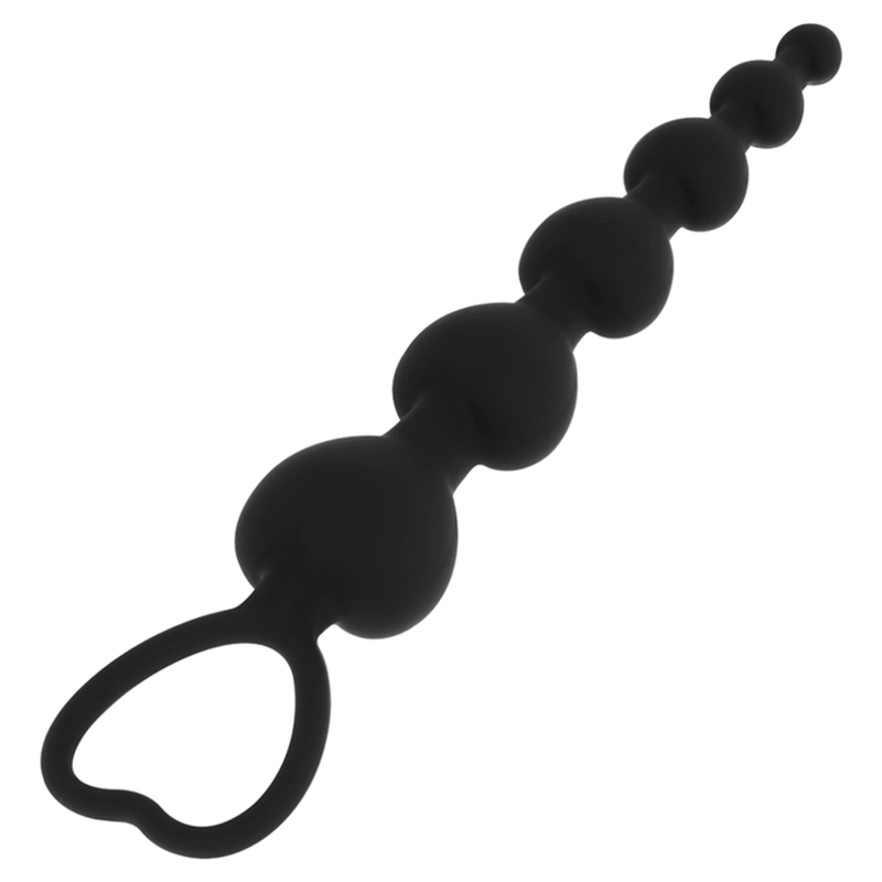 BLACK&SILVER Chaîne Coeurs Anal Mila 18 Cm — vue arrière