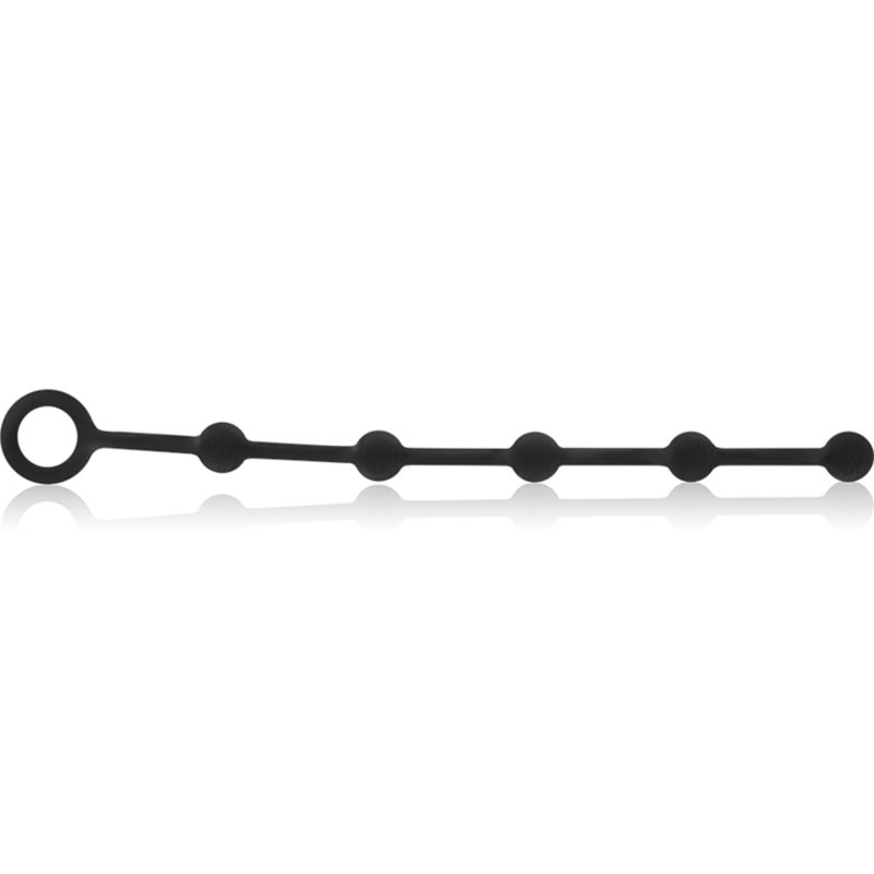 BLACK&SILVER Chapelet Anal Korg Silicone Initiation 21 Cm — vue alternative