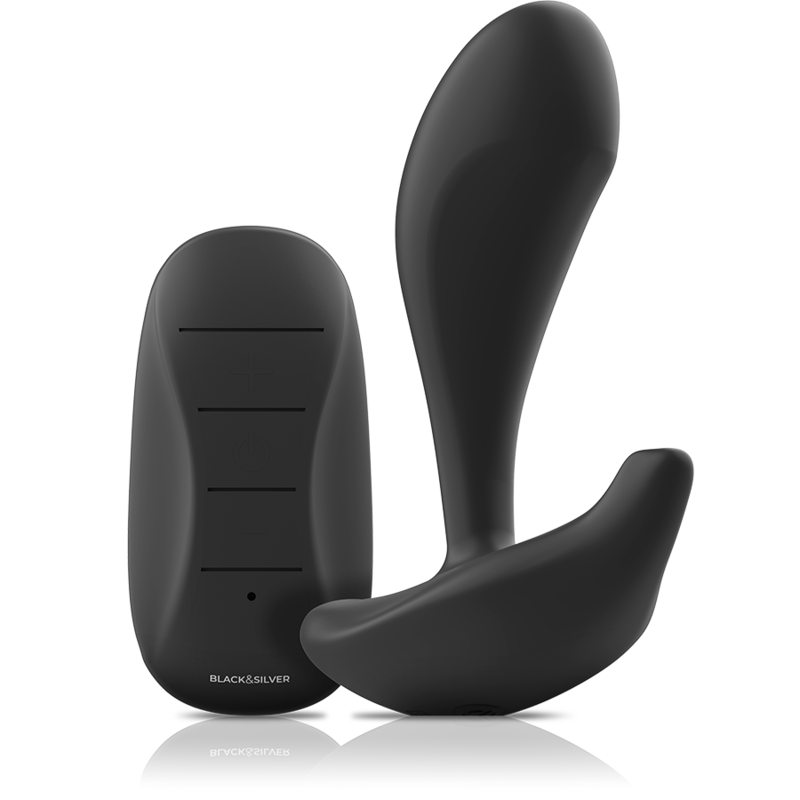 BLACK&SILVER Télécommande Silicone Plug Anal Dwayne — vue détaillée