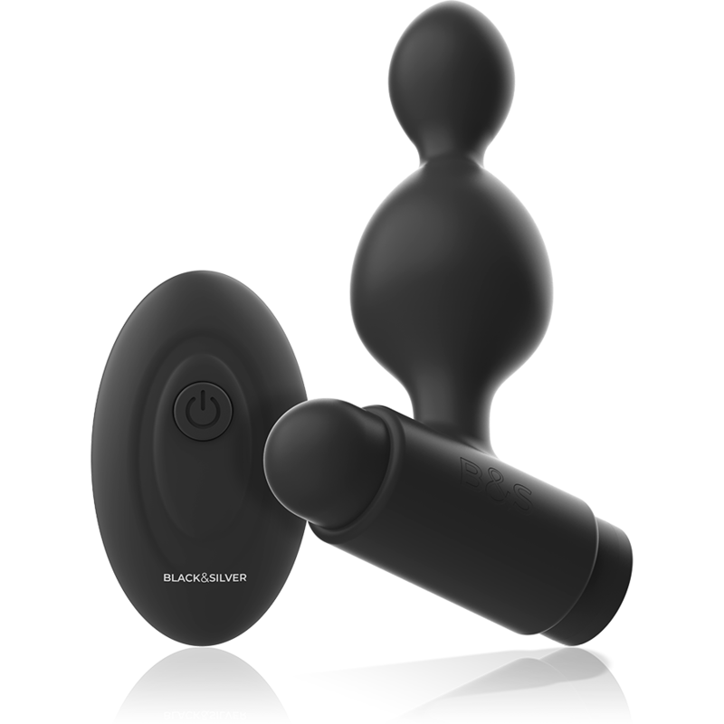 BLACK&SILVER Tucker Petite Télécommande Plug Anal Silicone — vue détaillée