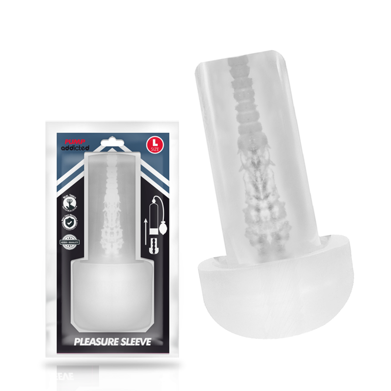 PUMP ADDICTED Manchon Plaisir Mastubeur Taille L - Aura Intime