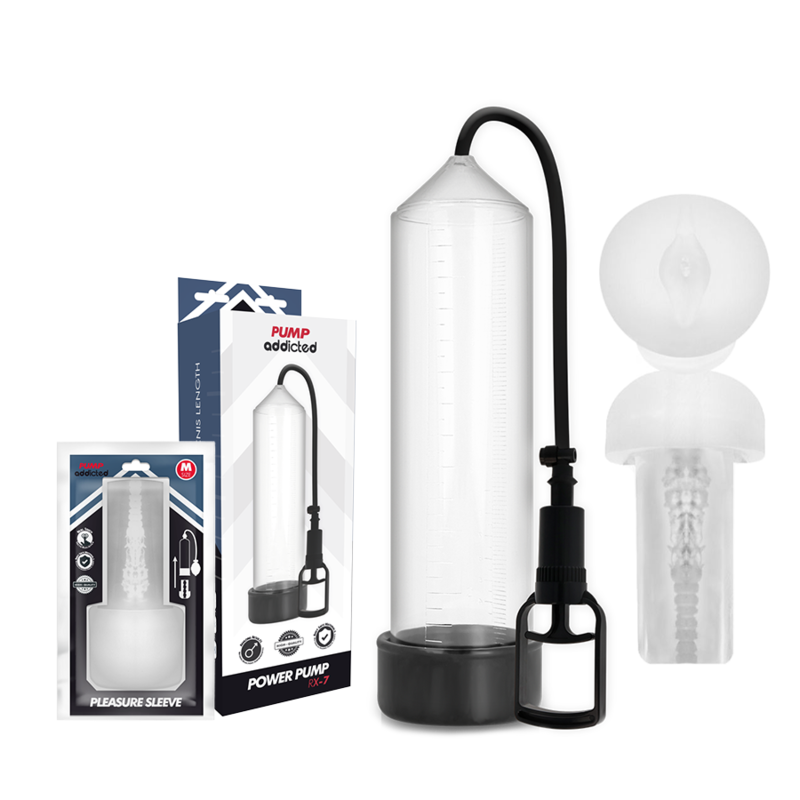 PUMP ADDICTED Rx7 Transparente Masturbateur — vue détaillée