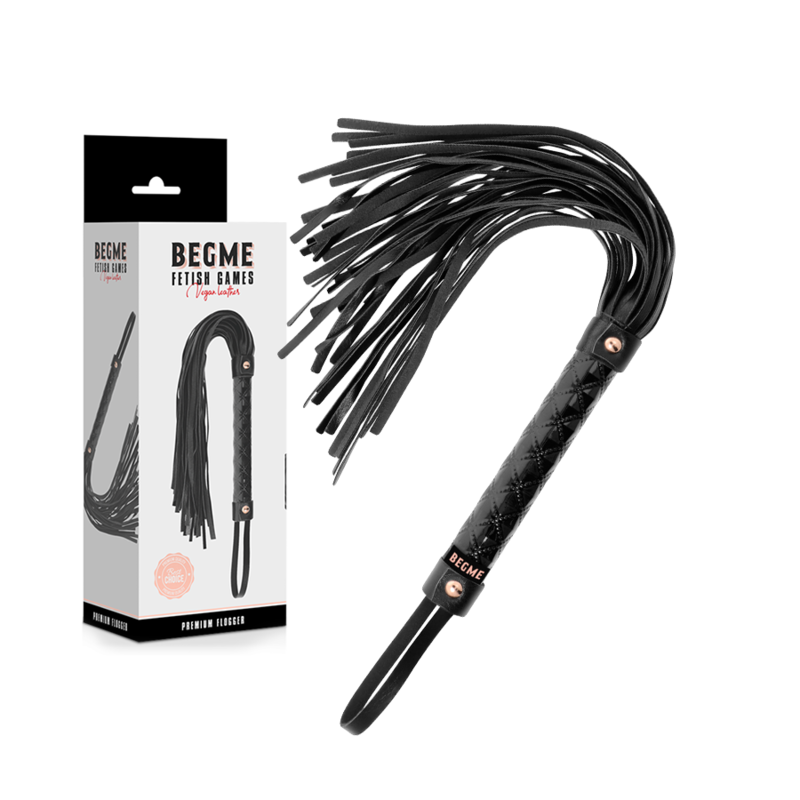 BEGME BLACK EDITION Black Edition Flogger Cuir Vegan — vue détaillée