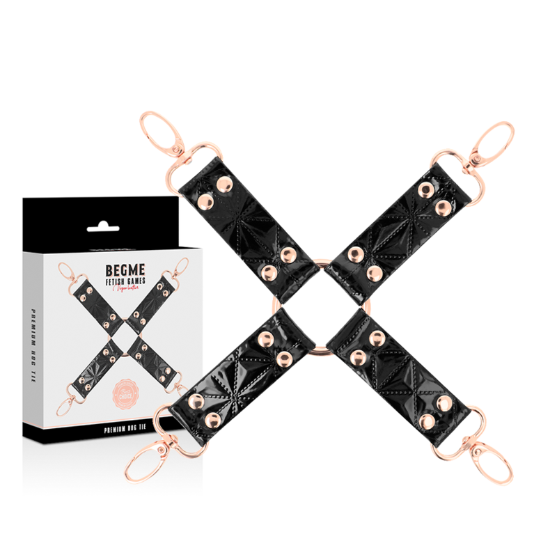 BEGME BLACK EDITION Black Edition Cravate Cuir Vegan — vue détaillée