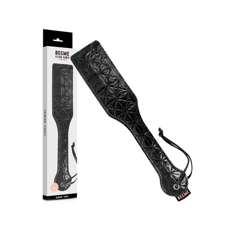 BEGME BLACK EDITION Paddle Cuir Végétalien Édition Noire — vue détaillée