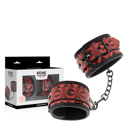 BEGME RED EDITION Menottes Premium Édition Rouge Doublure Néoprène - Aura Intime
