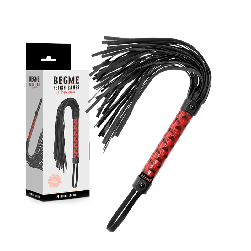 BEGME RED EDITION Flogger Cuir Végan Édition Rouge — vue détaillée