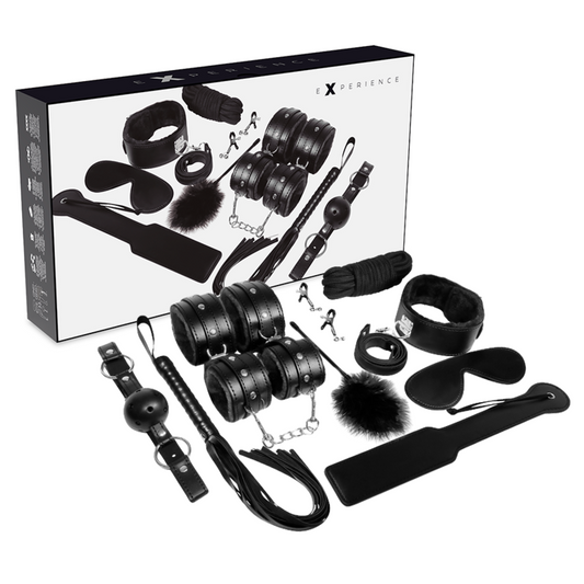 EXPERIENCE Kit Fétiche Bdsm Série Noire - Aura Intime