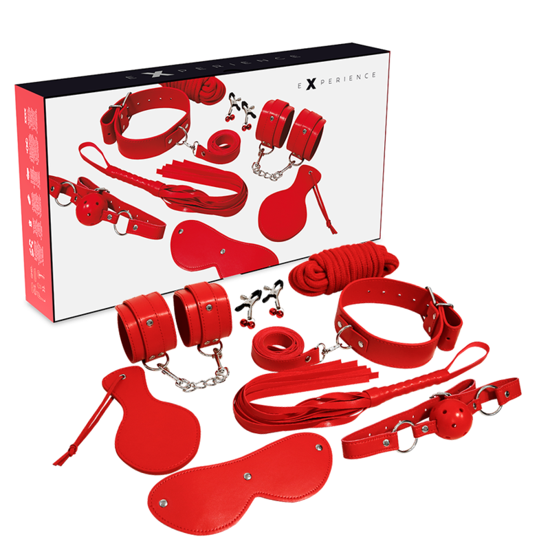 EXPERIENCE Kit Fétiche Bdsm Série Rouge - Aura Intime