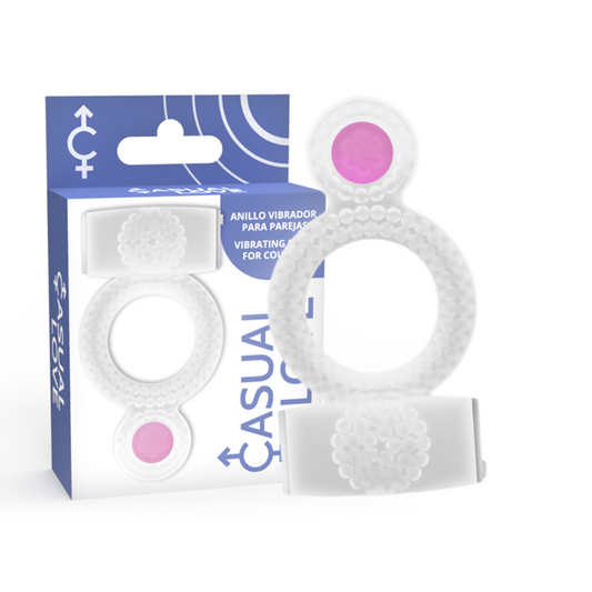 CASUAL LOVE BAGUE TRANSPARENTE DOUBLE PLAISIR - Aura Intime