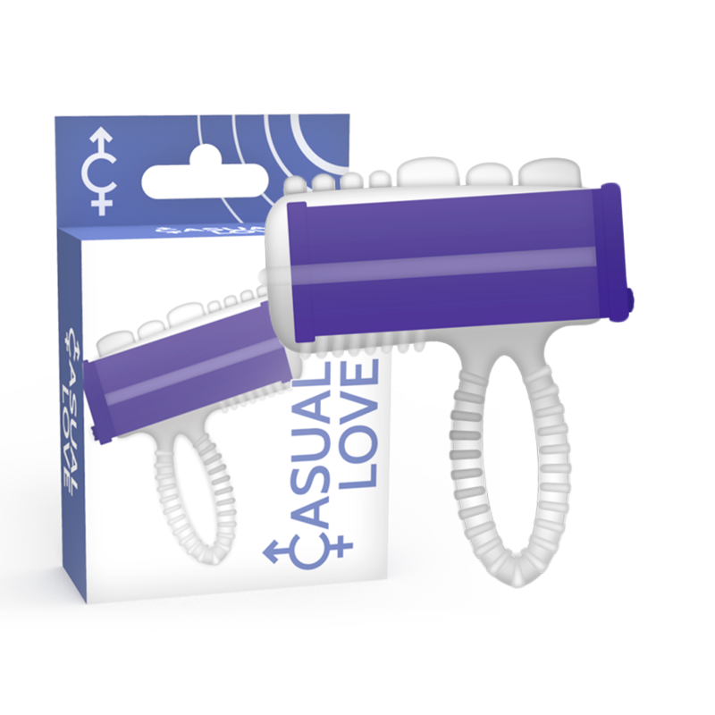 CASUAL LOVE Ring Vibrator Lilac Tongue - Aura Intime