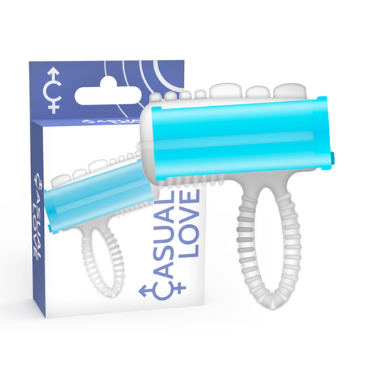 CASUAL LOVE RING TONGUE VIBRATING BLEU - Aura Intime