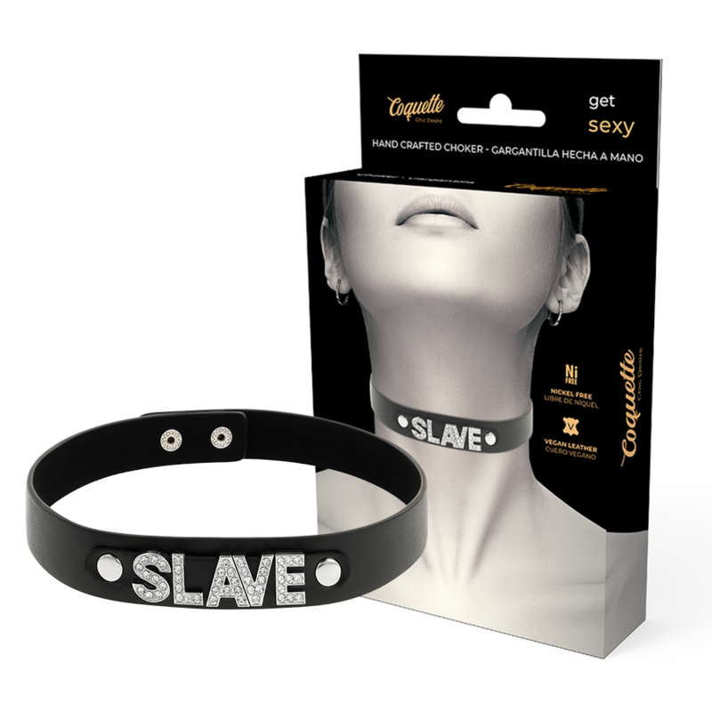 COQUETTE ACCESSORIES Ras Cou Cuir Végan Esclave - Aura Intime